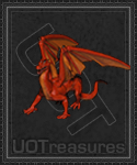 An ultima online A Greater Dragon - Red