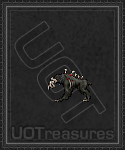 An ultima online Ancient Hell Hound Ethereal Mount