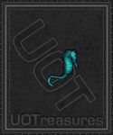 An ultima online Seahorse Statuette - Aqua