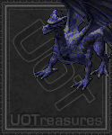 An ultima online Juvenile Umbrascale - Blue Grey (#2715) - Wrestling 120