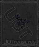 An ultima online Ethereal Juvenile Umbrascale Statuette - Shadowy Void (#2775)